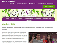 Tablet Screenshot of clearconnectionschiropractic.com